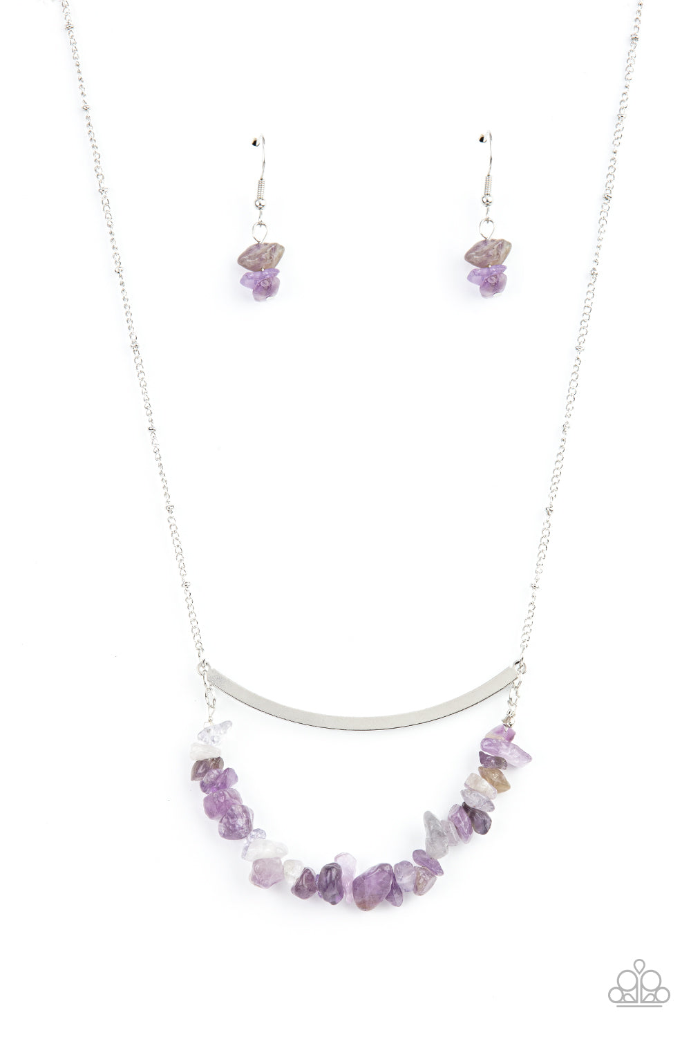 Nice To GLOW You- Purple and Silver Necklace- Paparazzi Accessories – Chic  Shimmer